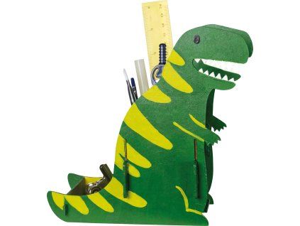 Pebaro | Dřevěný stojánek na tužky ve tvaru dinosaura