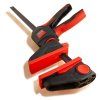 BESSEY EZ360 – detail čelistí s ochrannými krytkami při upnutí materiálu