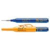 Pica Ink modrý hloubkový popisovač 1,5 mm – otevřený a zavřený stav