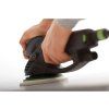 Festool RO 150 FEQ-Plus s lešticím kotoučem při leštění povrchu