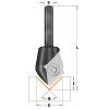 Technický výkres IGM F051 V frézy 90° – D 23 mm, I 11 mm, L 60 mm, S 8 mm, úhel A 90°