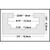 Milescraft | T-Trax48™ – Vodící profil s T drážkou 1210 mm (2 ks)