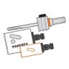 Mandrex | Unašeč MX200021B – pro TCT děrovky s karbidovým středicím vrtákem